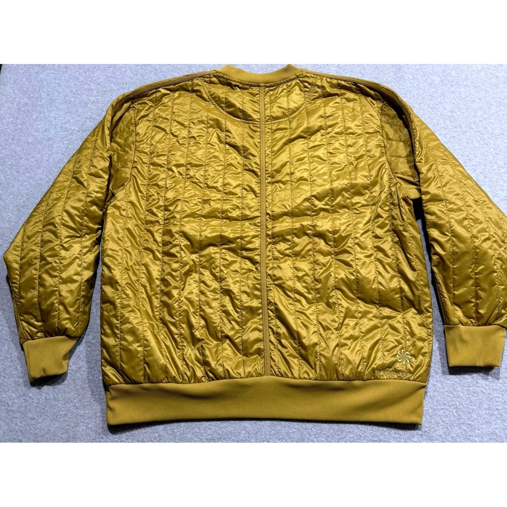 Nike Tech Pack Therma-FIT Quilted Sweatshirt Mens XL Gold Olive DD6630-326 - Picture 2 of 10
